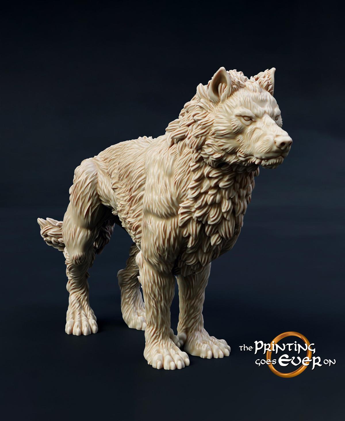 Morthan Warg - Standing 3d model