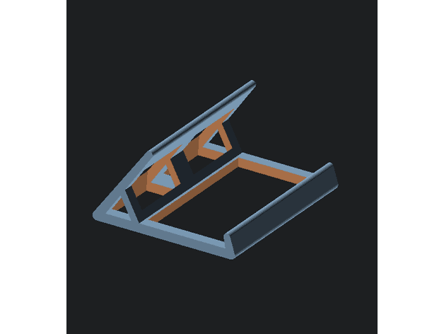 Breadboard holder (with source) 3d model