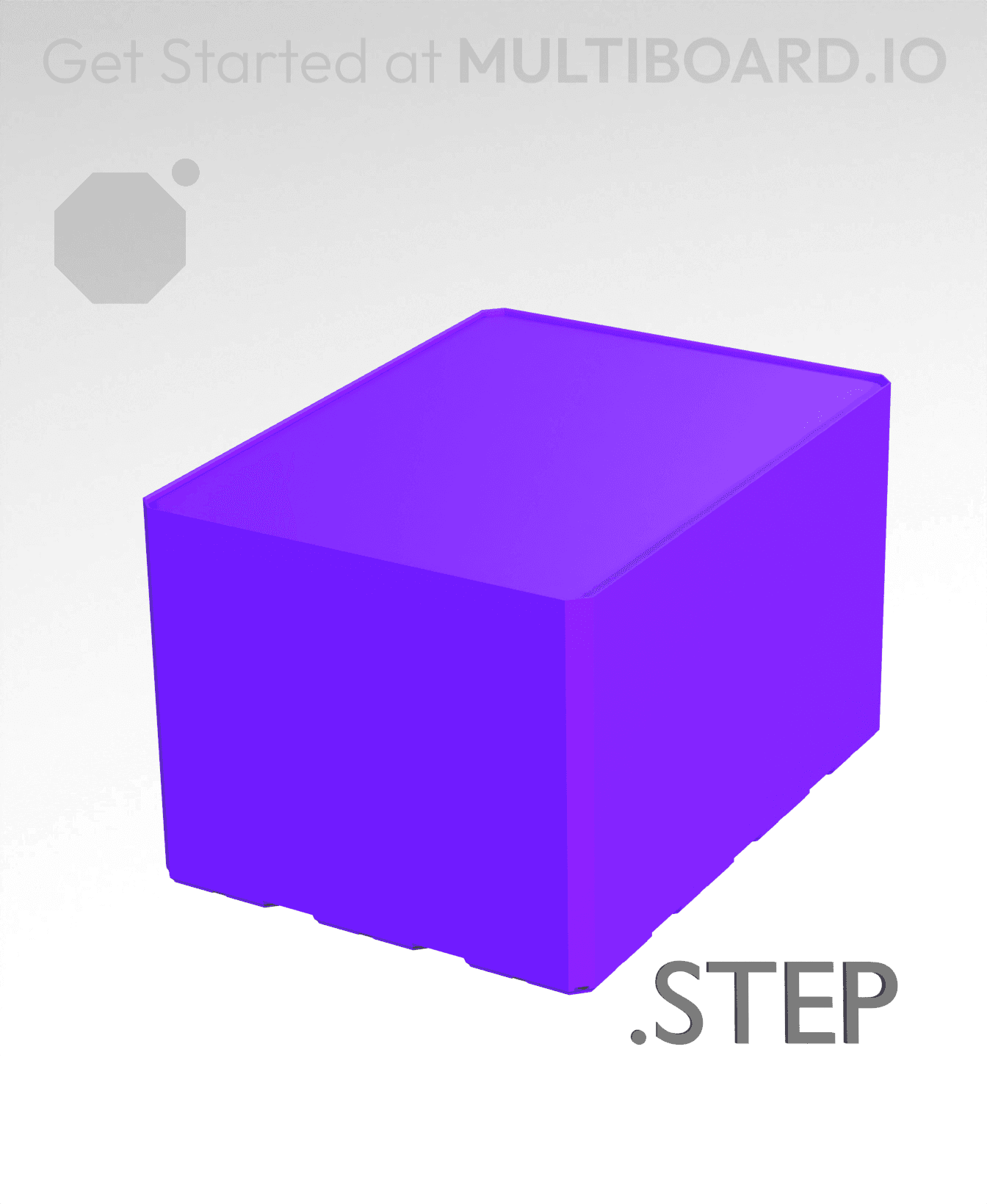 3x4x2·5 - Multibin Insert - STEP Remixing File 3d model