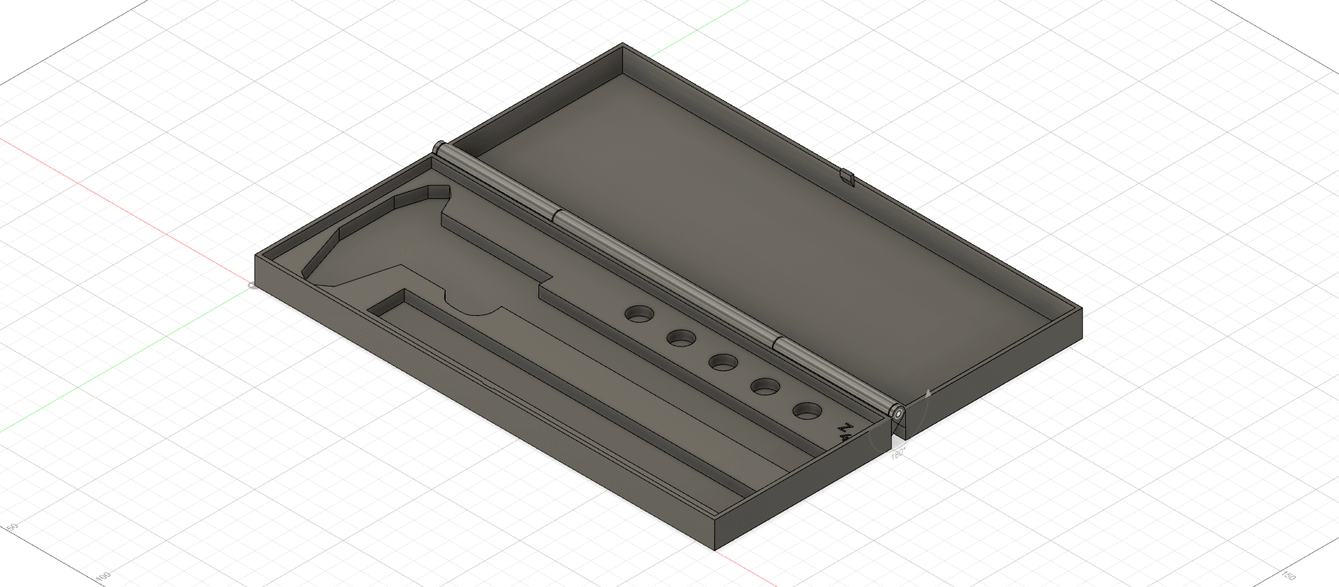 Parametrised Vernier Caliper Case 3d model