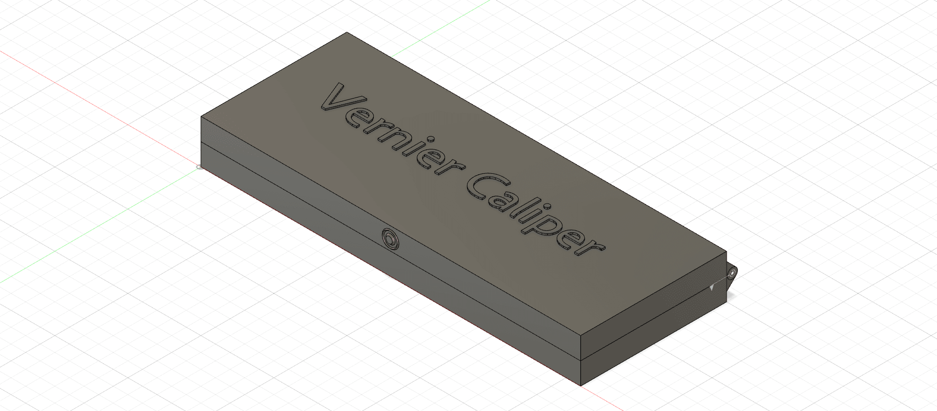 Parametrised Vernier Caliper Case 3d model