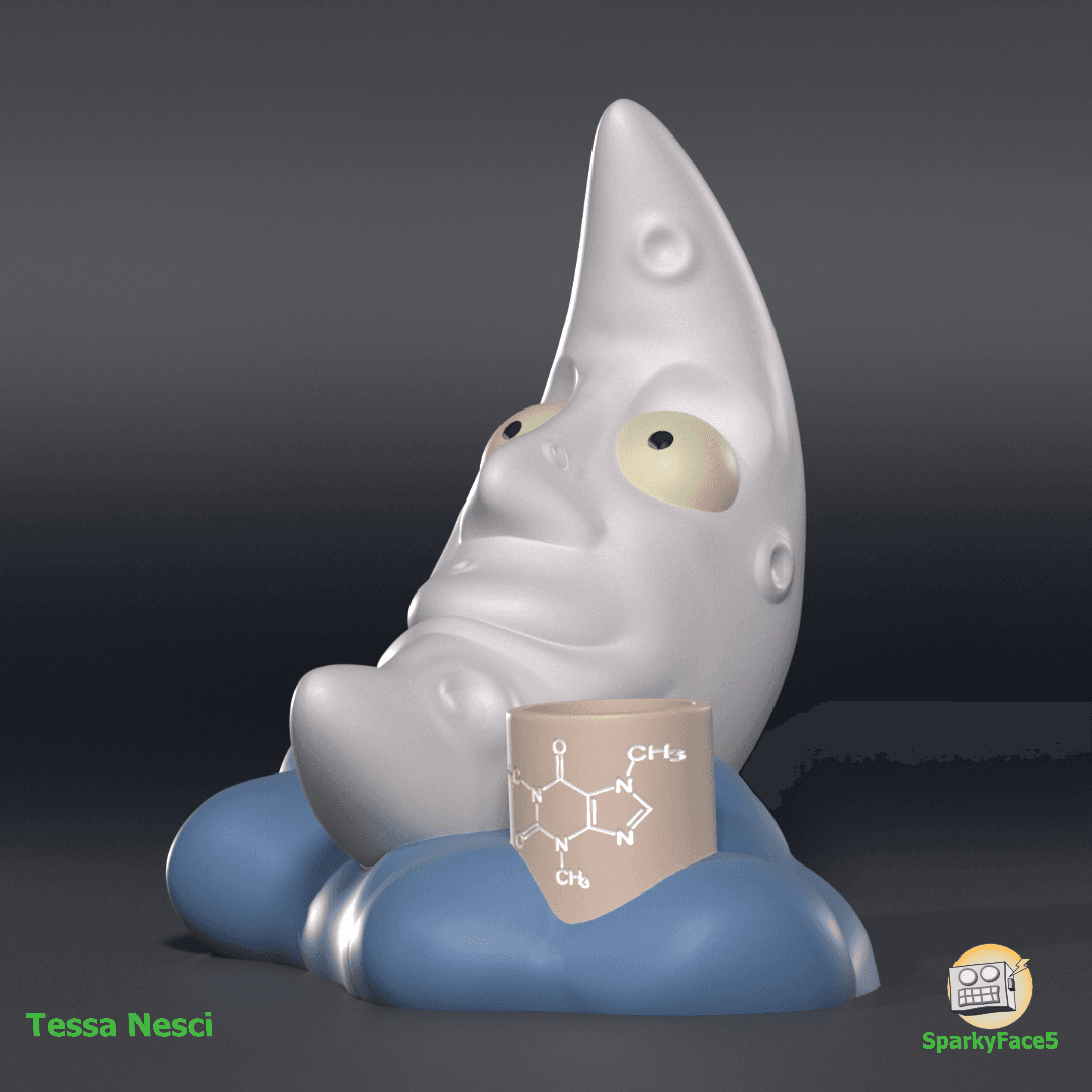 Moon Coffee 3d model