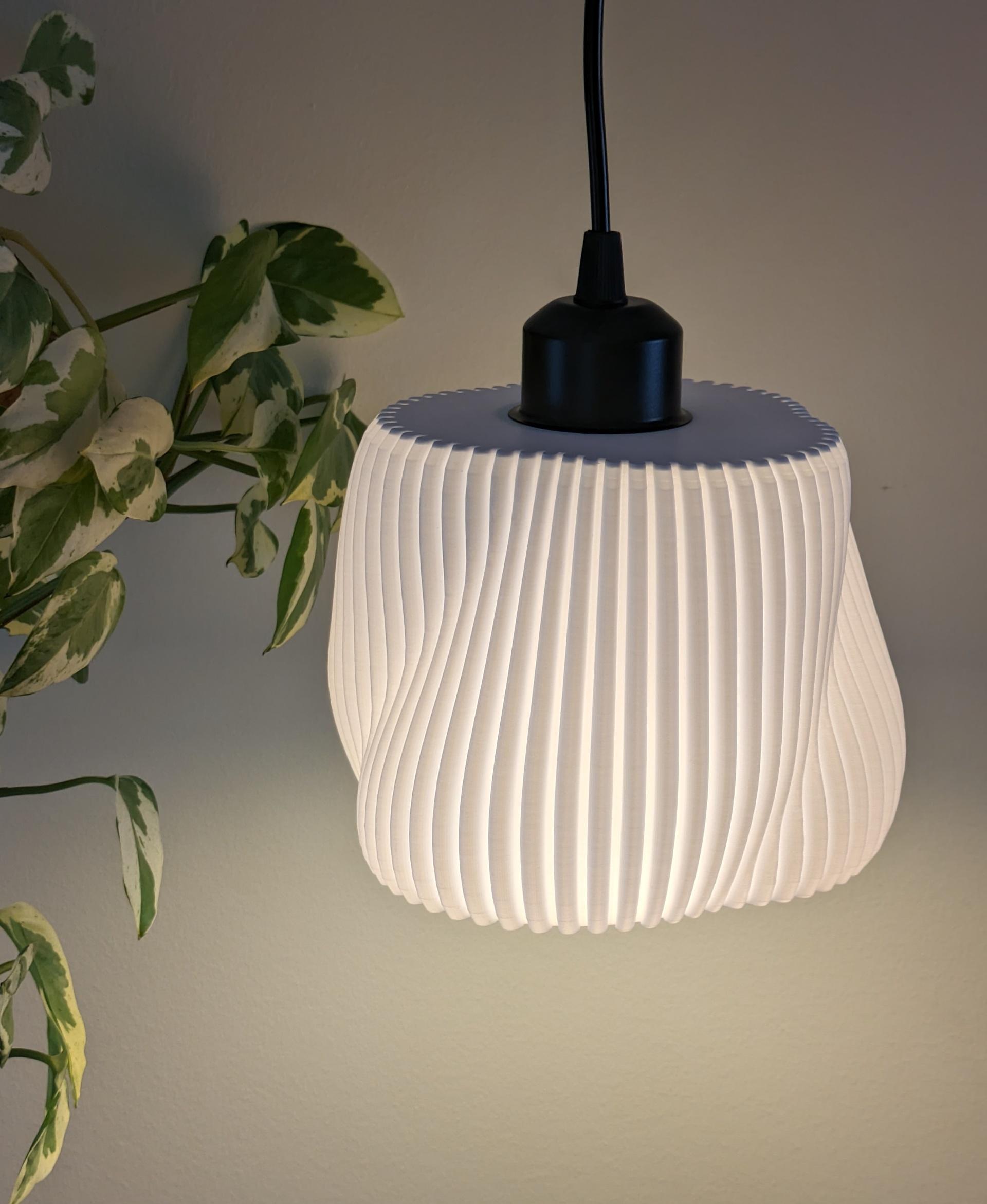 The Trysta - Vase Mode Pendant Light with Bambu 3MF 3d model