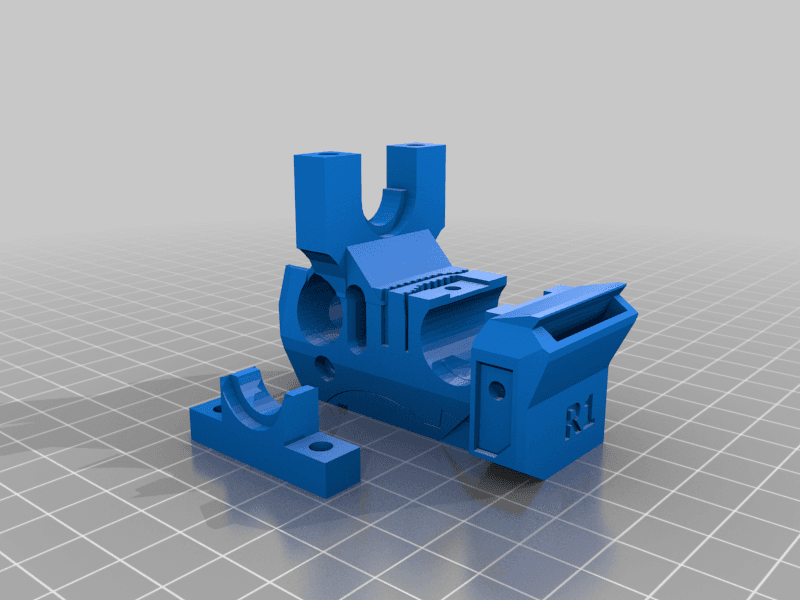 Prusa-Mini X Carriage for E3D Bowden 3d model