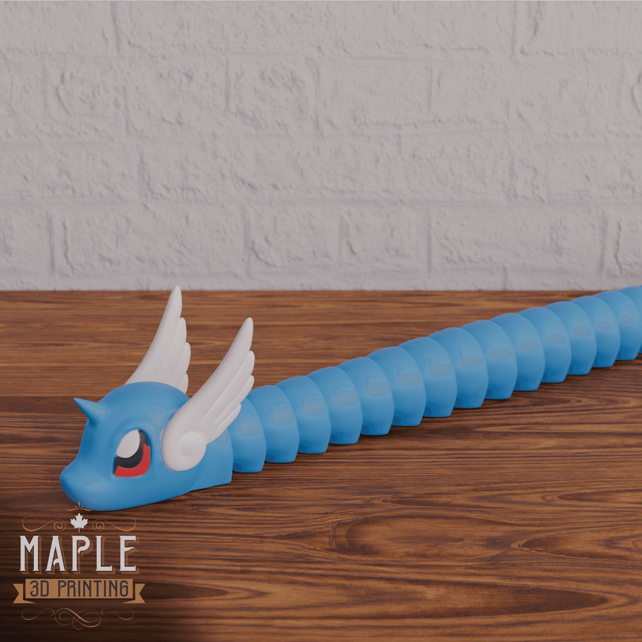 Articulating Dragonair - Pokemon 3d model