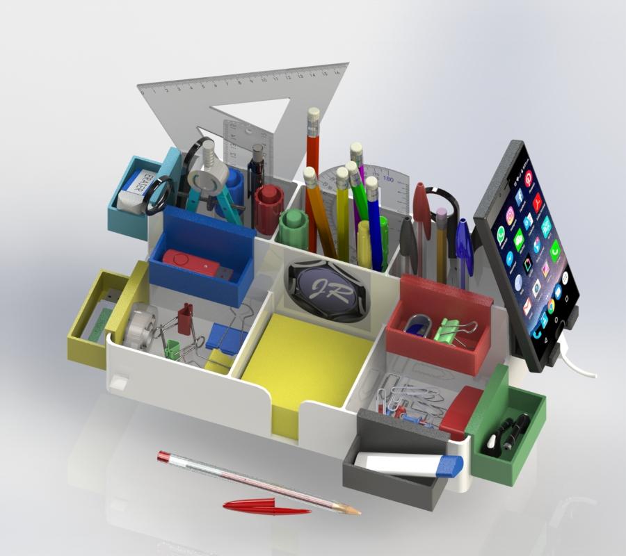 Desk Organizer I 3d model