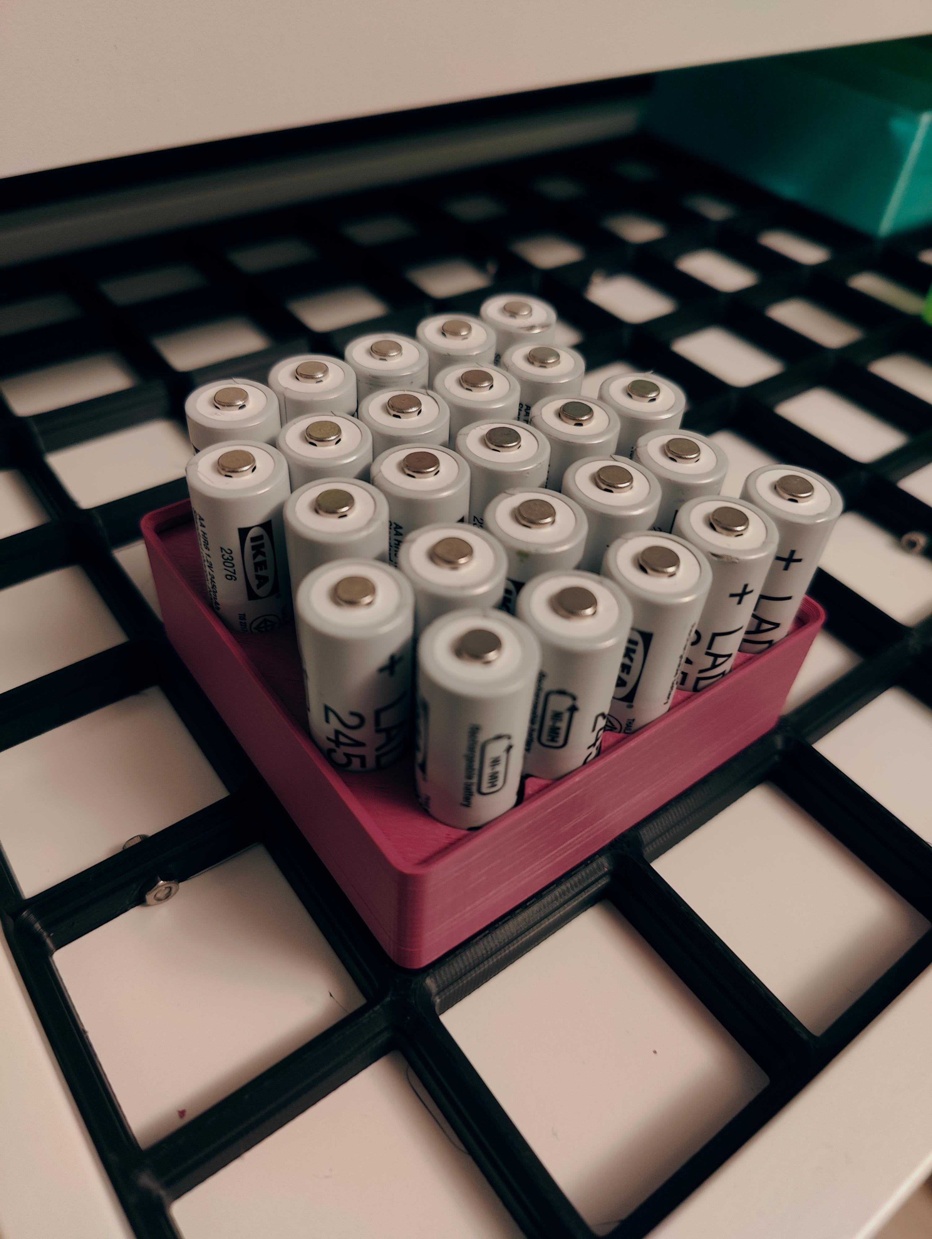 Gridfinity AA Battery holder 3d model