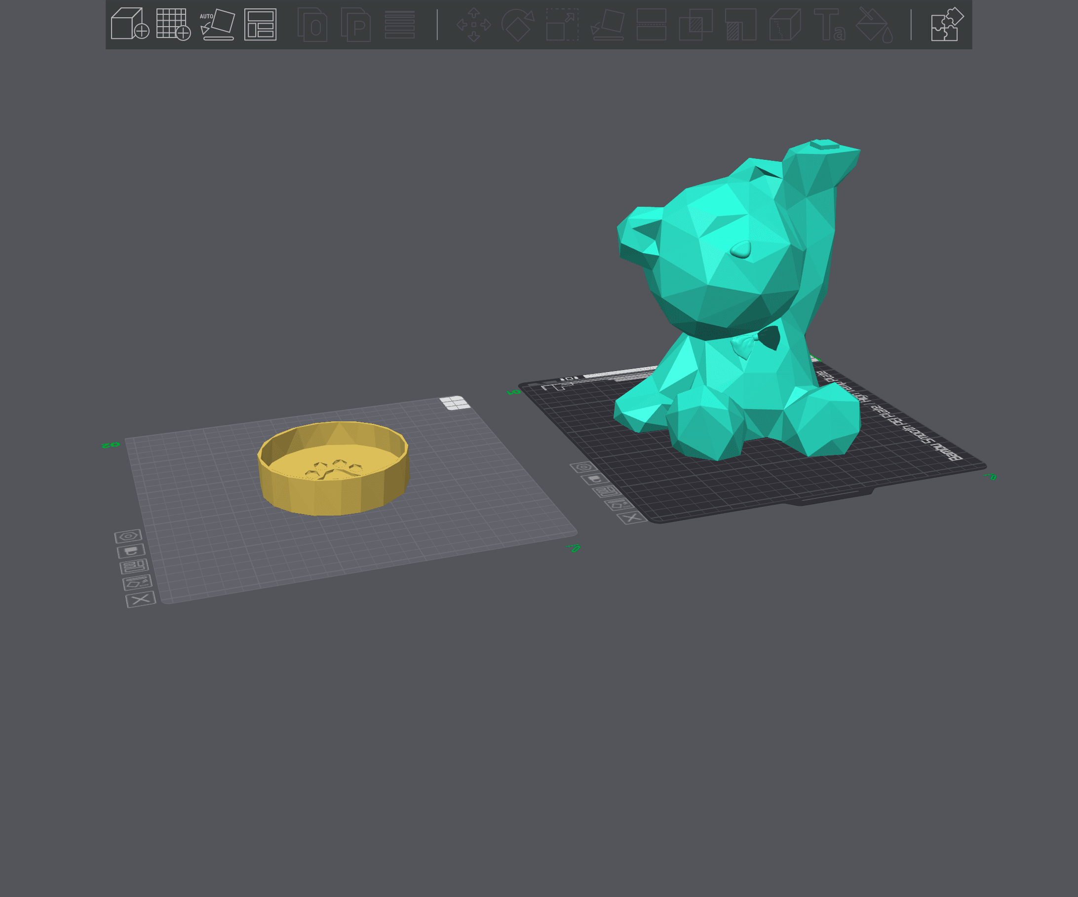 Low Poly Tray Bear 3d model