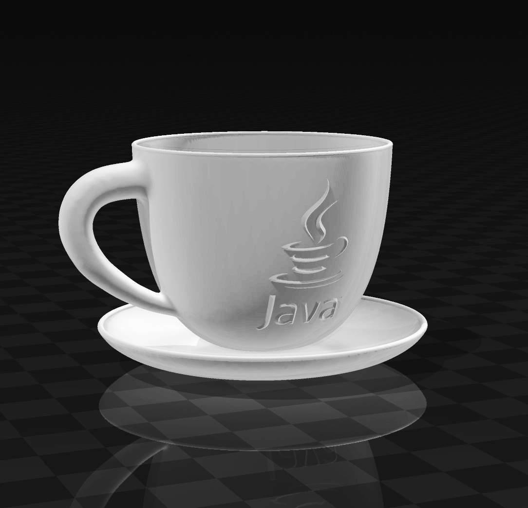 java logo cup / mug 3d model