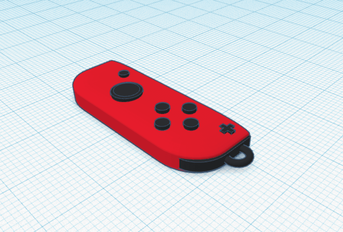 Nintendo Joycon Keychain 3d model