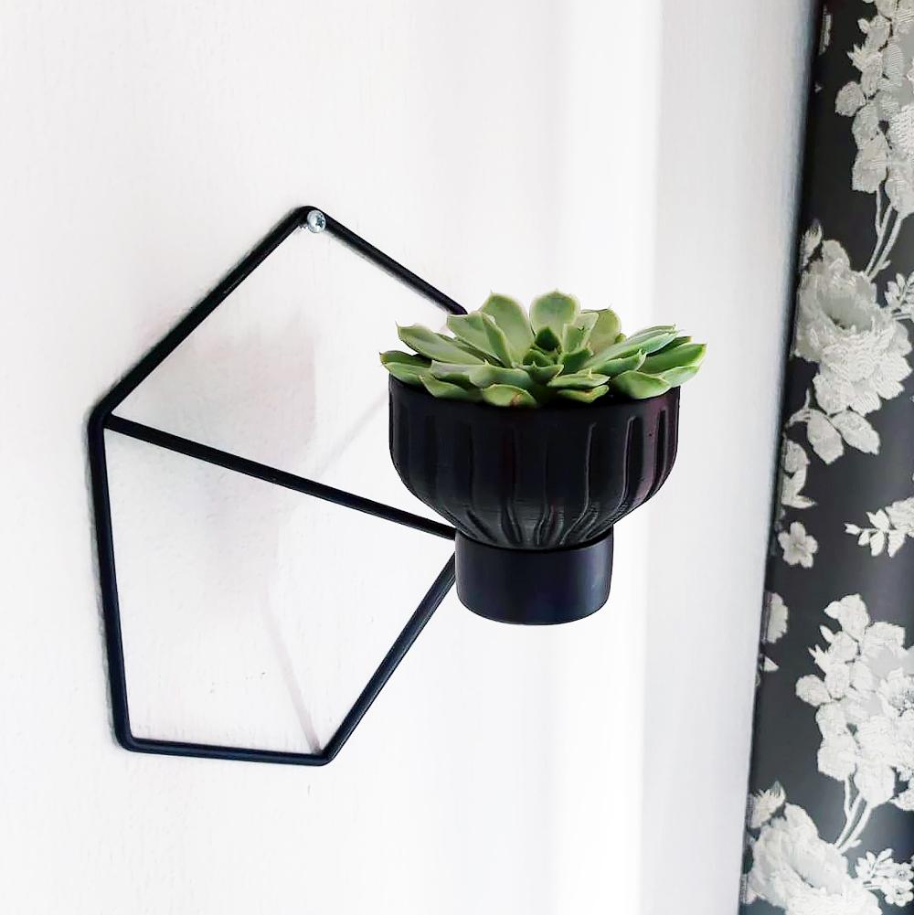 Wall-Mounted Planter Pot for Candle Holder 3d model