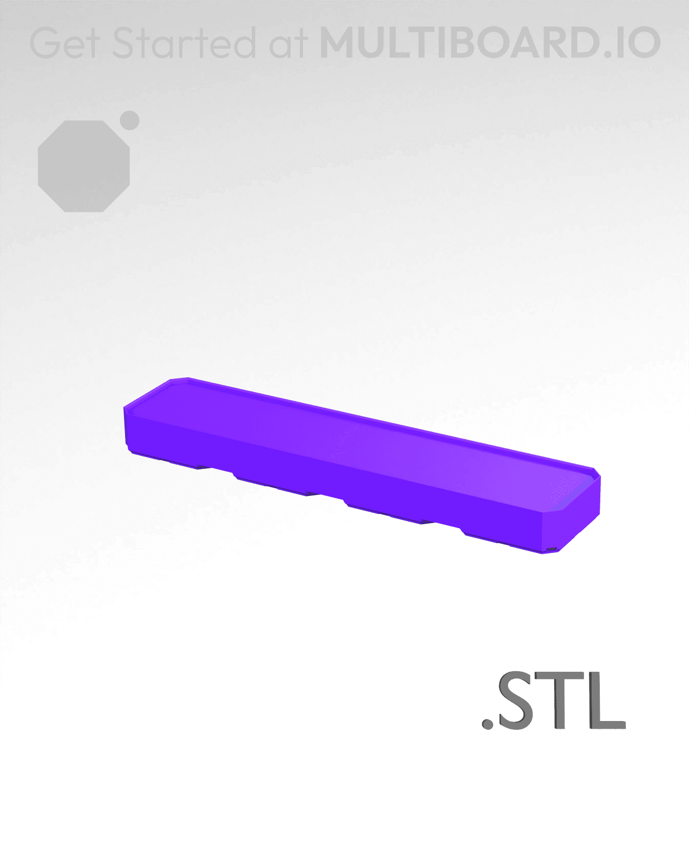 4x1x0·5 - Multibin Insert - STL Remixing File 3d model