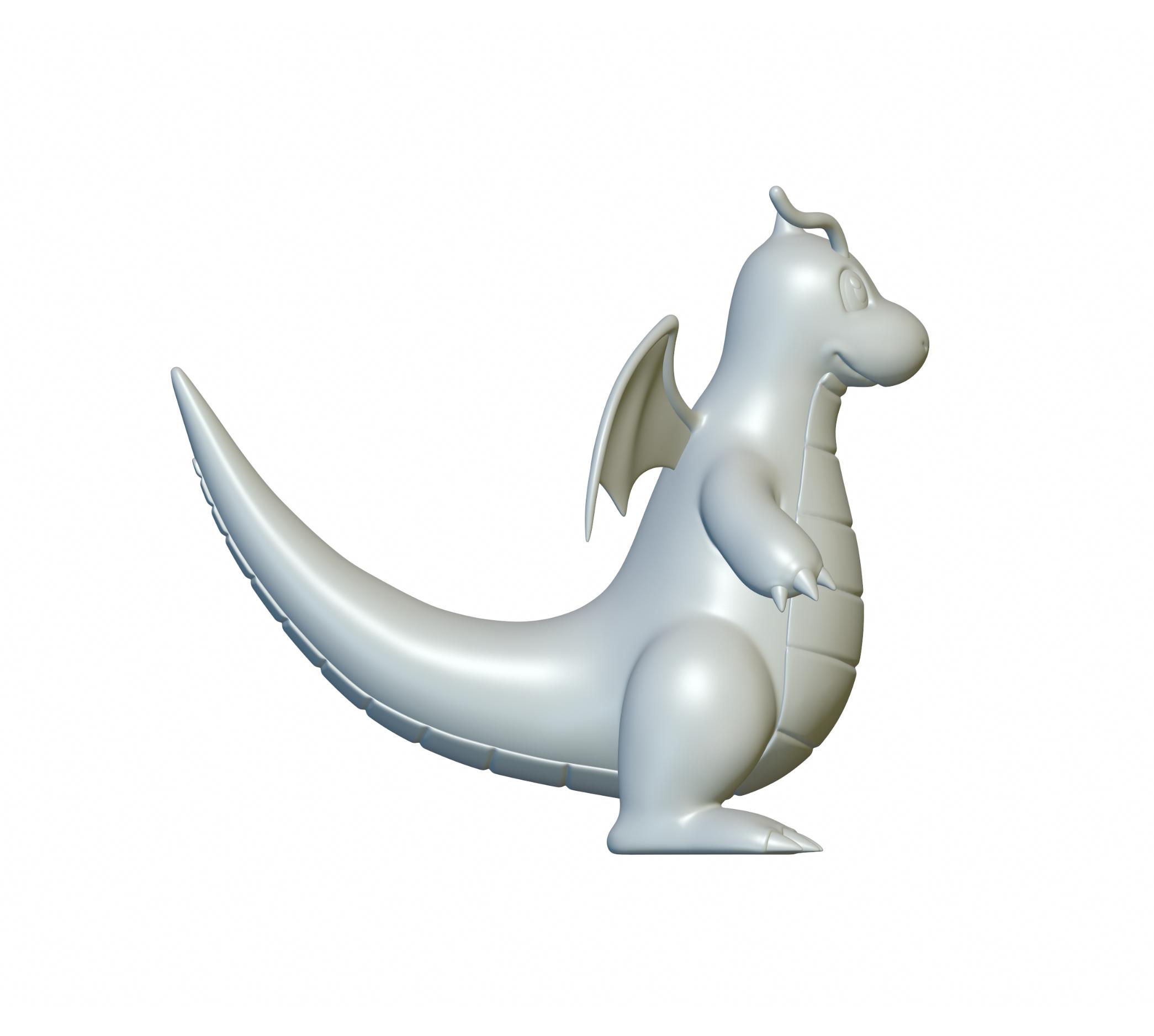 Pokemon Dragonite #149 - Optimized for 3D Printing 3d model