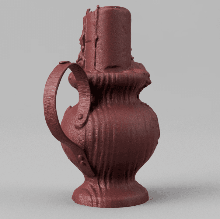 old candle 3d model