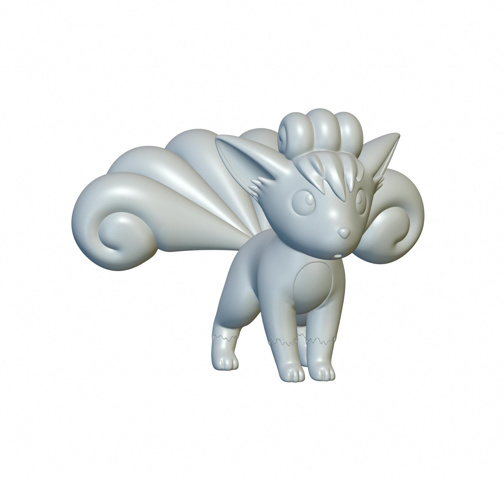 Pokemon Vulpix #37 - Optimized for 3D Printing 3d model