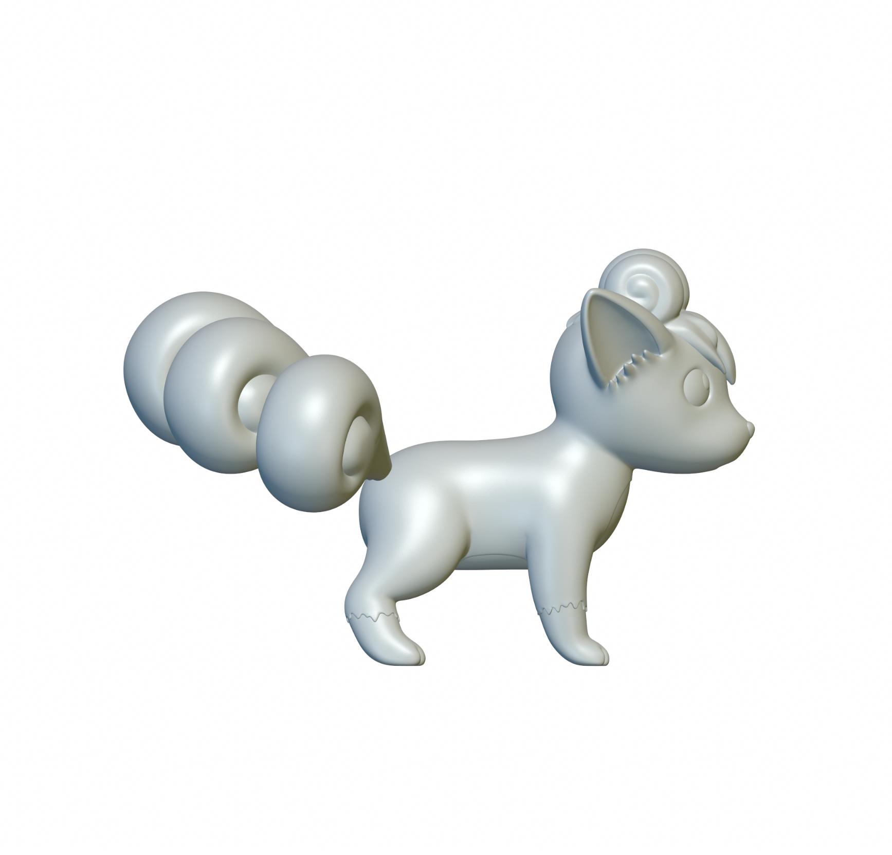 Pokemon Vulpix #37 - Optimized for 3D Printing 3d model