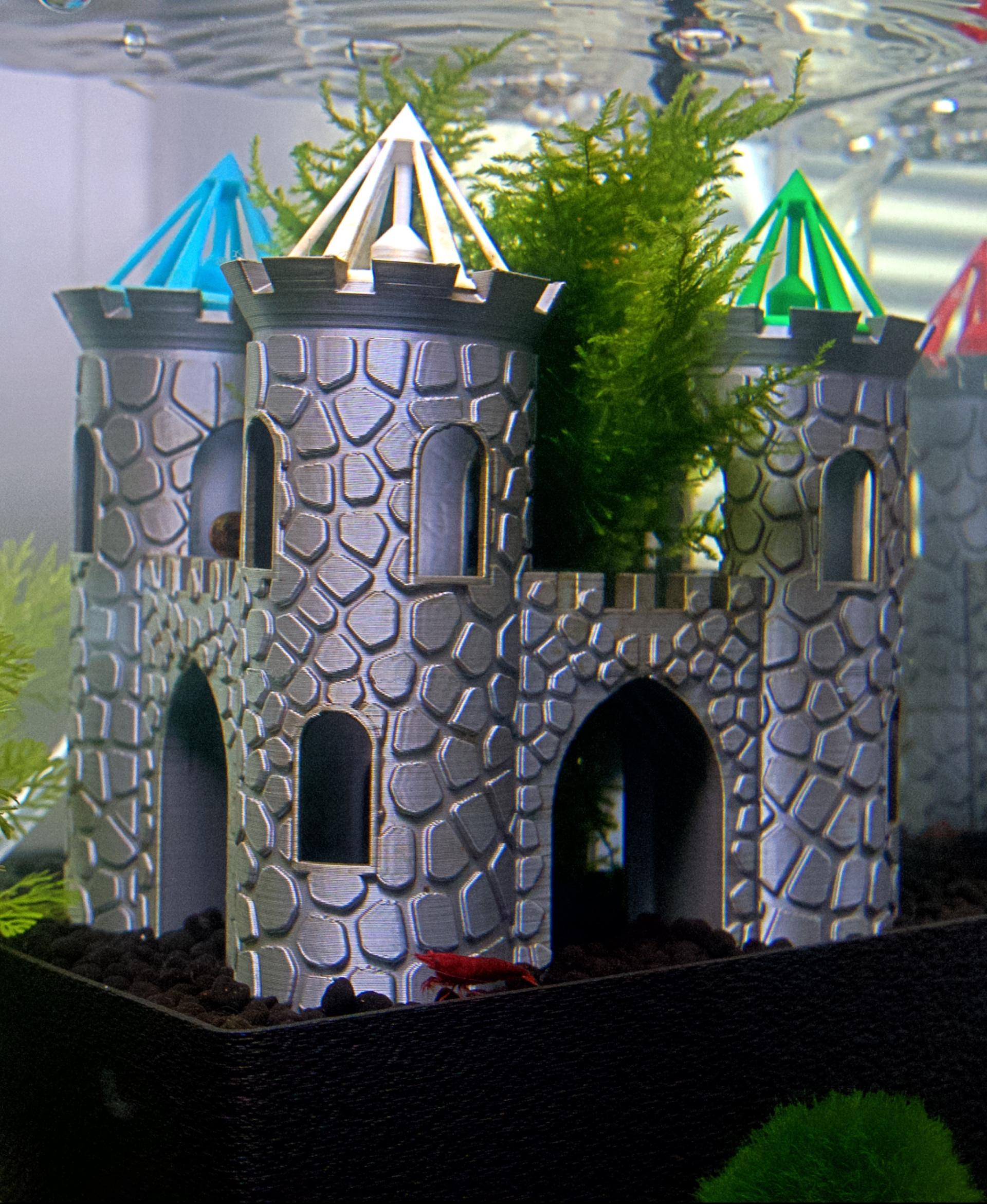 AQUARIUM SHRIMP CASTLE 3d model