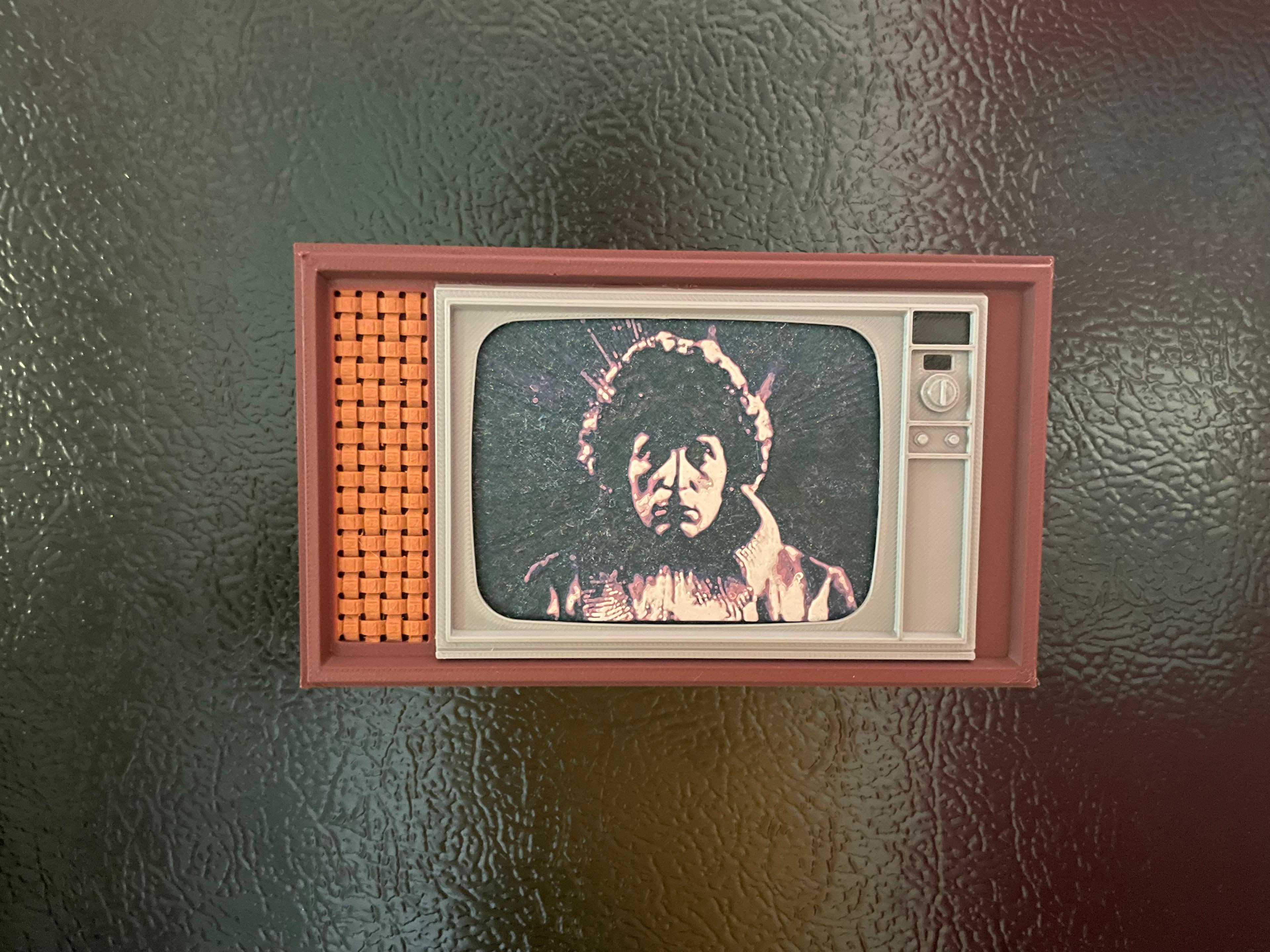 4th Dr. Who HueForge 1967 Retro TV Screen 3d model