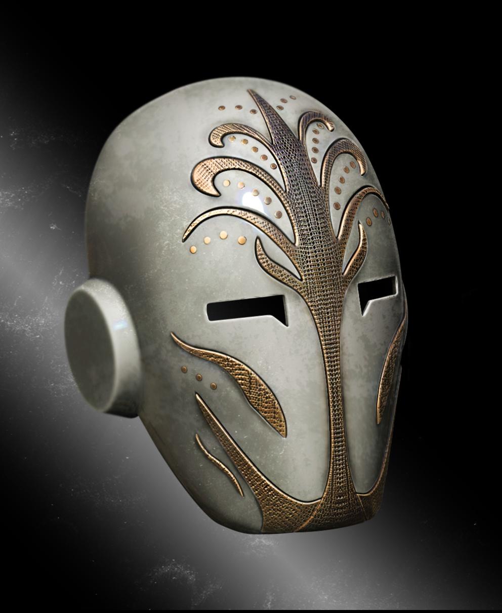 Jedi Temple guard mask 3d model