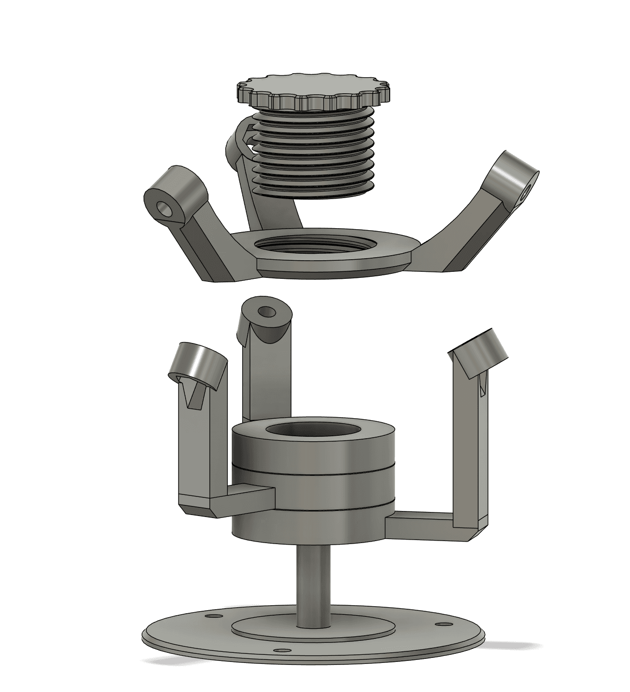 Spherical Parallel Manipulator Prototype 3d model