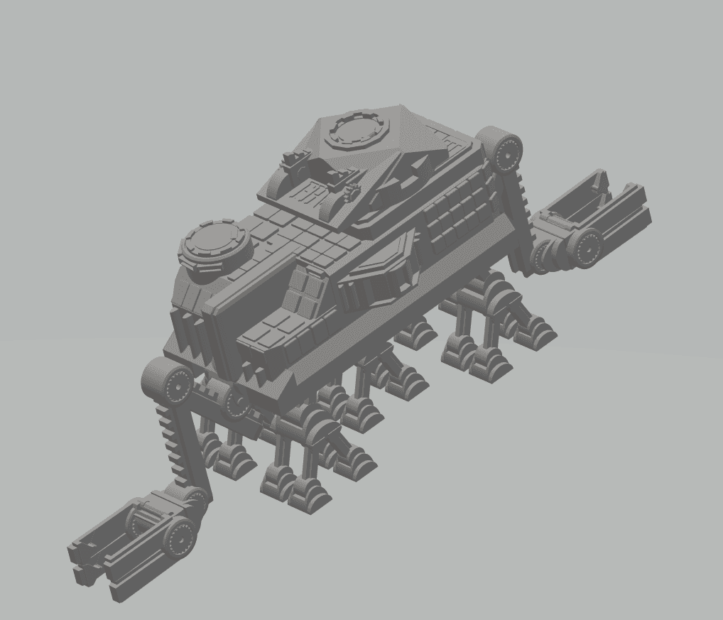 FHW Worker Bots Constructor Builder Tank 3d model