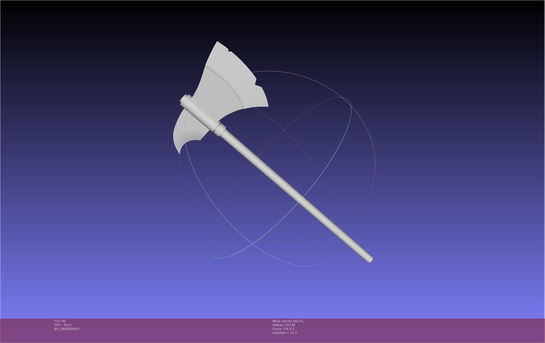 Dungeon Meshi Senshi Axe 3d model