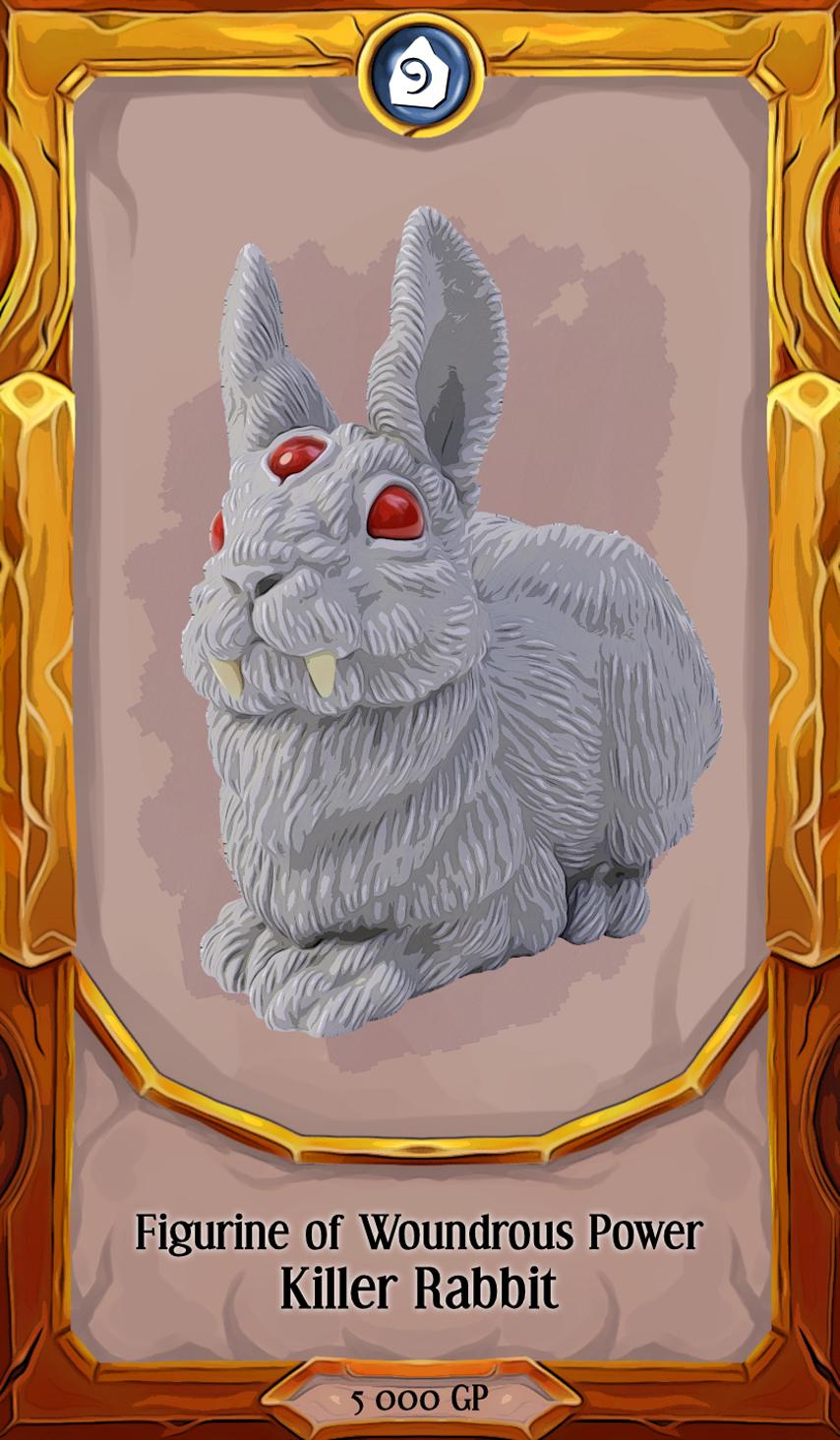 Figurine of Wondrous Power - Killer Rabbit 3d model