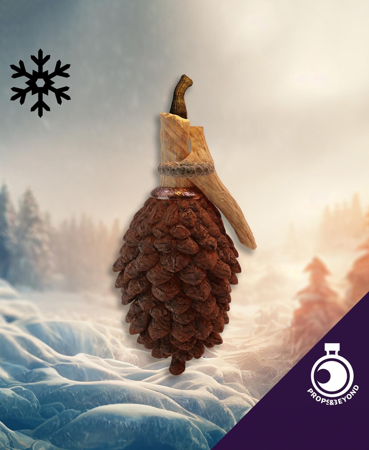 Pinecone Grenade 3d model