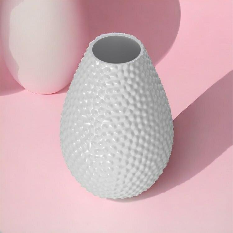 Drop bubbly textured vase / planter 3d model