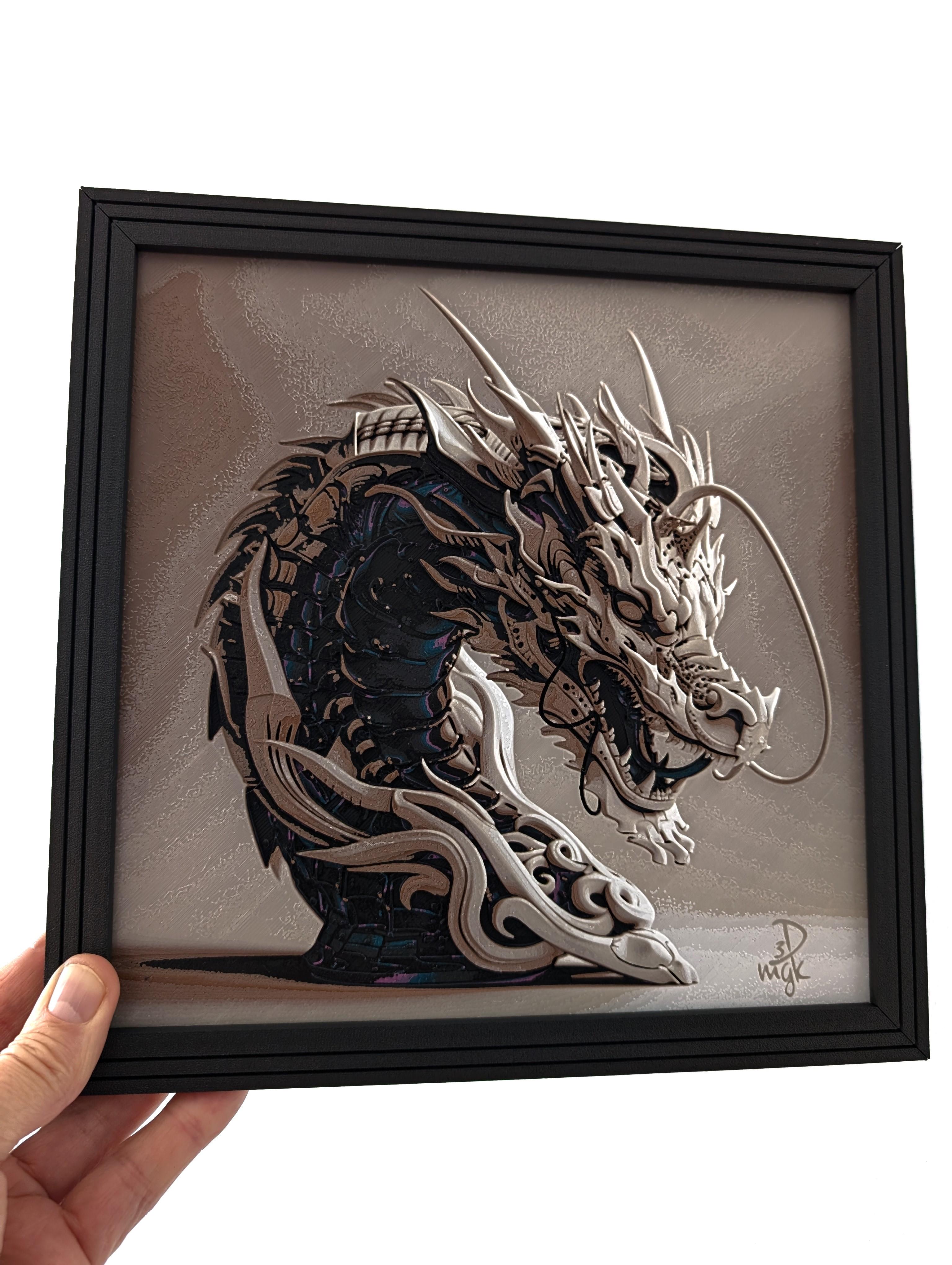 Dragon Borg - Hueforge Print 3d model