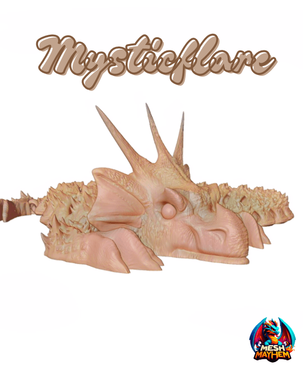 Mysticflare Articulated Dragon by Mesh Mayhem 3d model