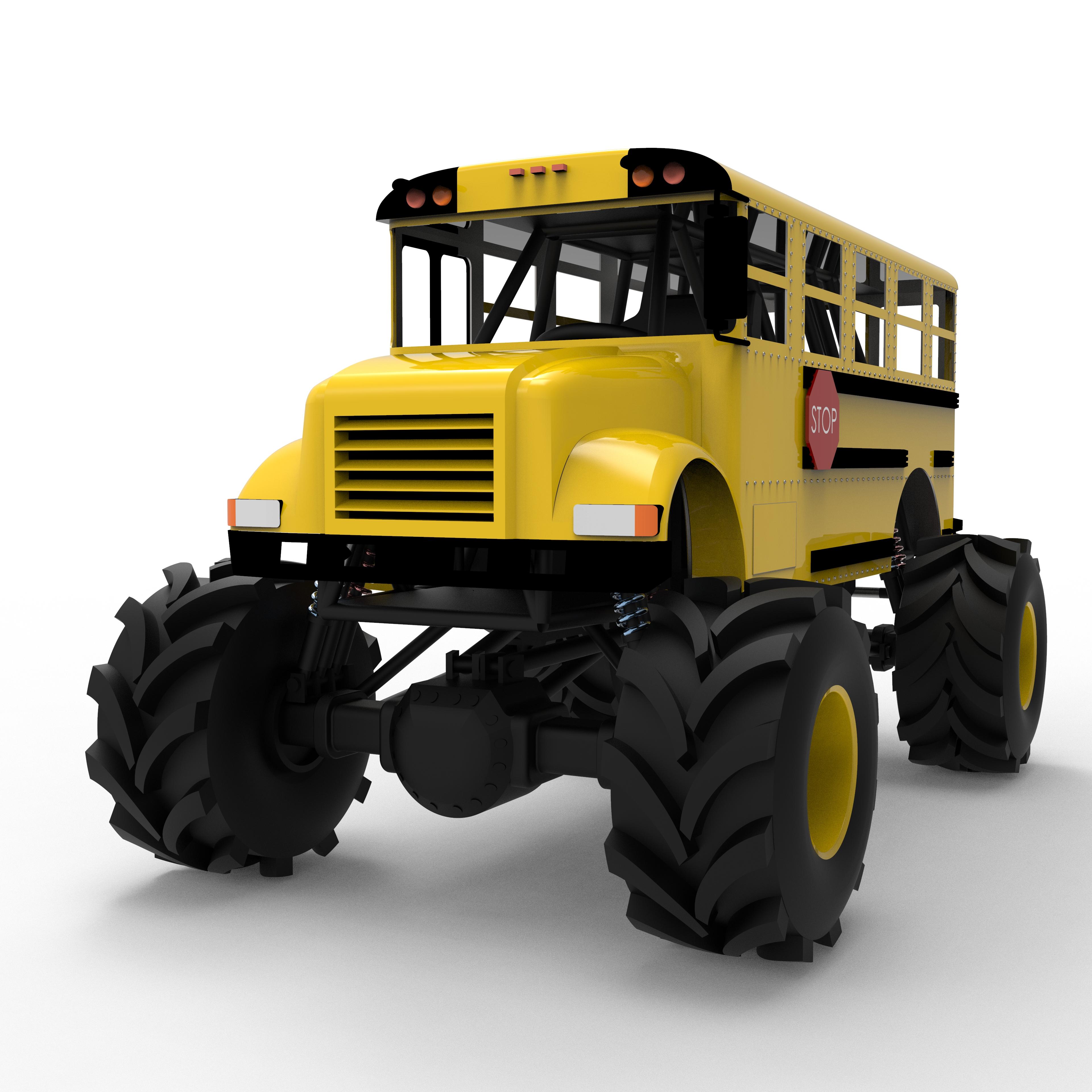 Monster Bus 3d model