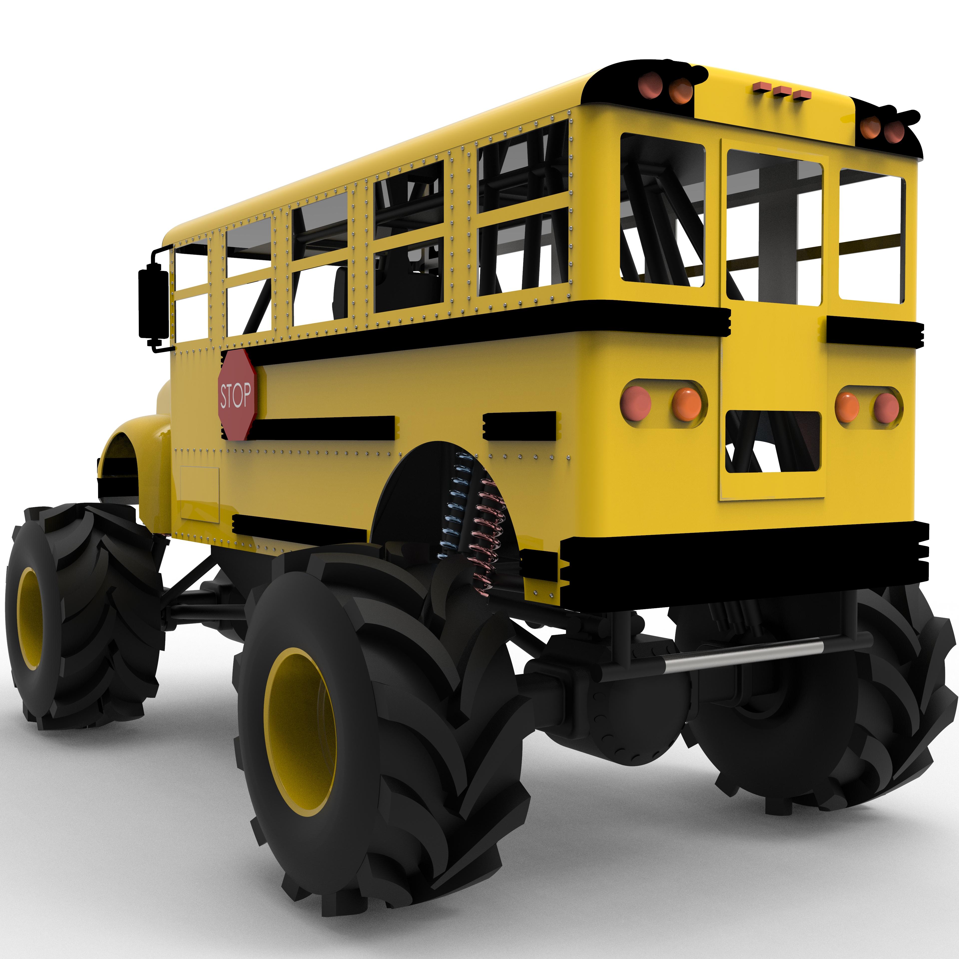 Monster Bus 3d model