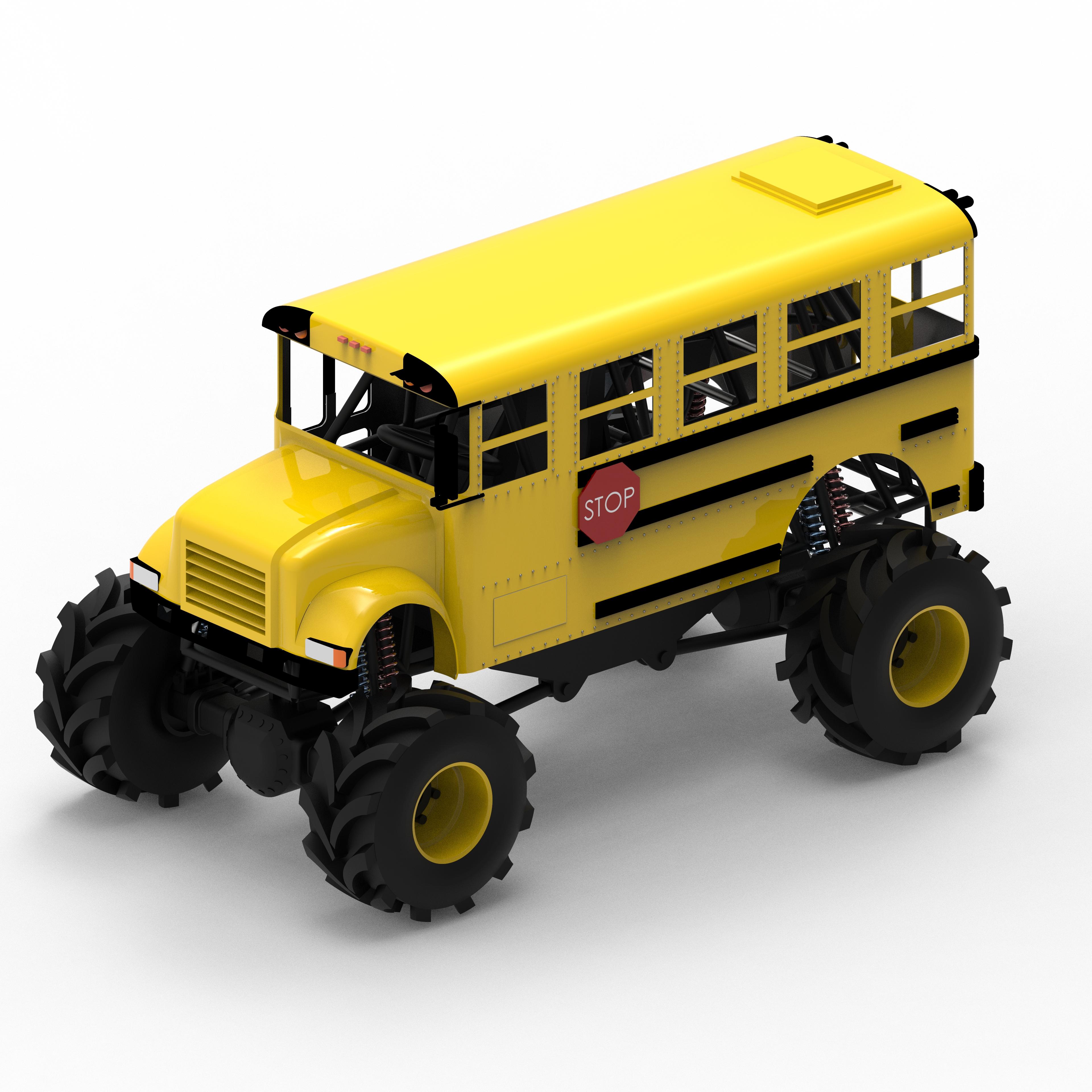 Monster Bus 3d model