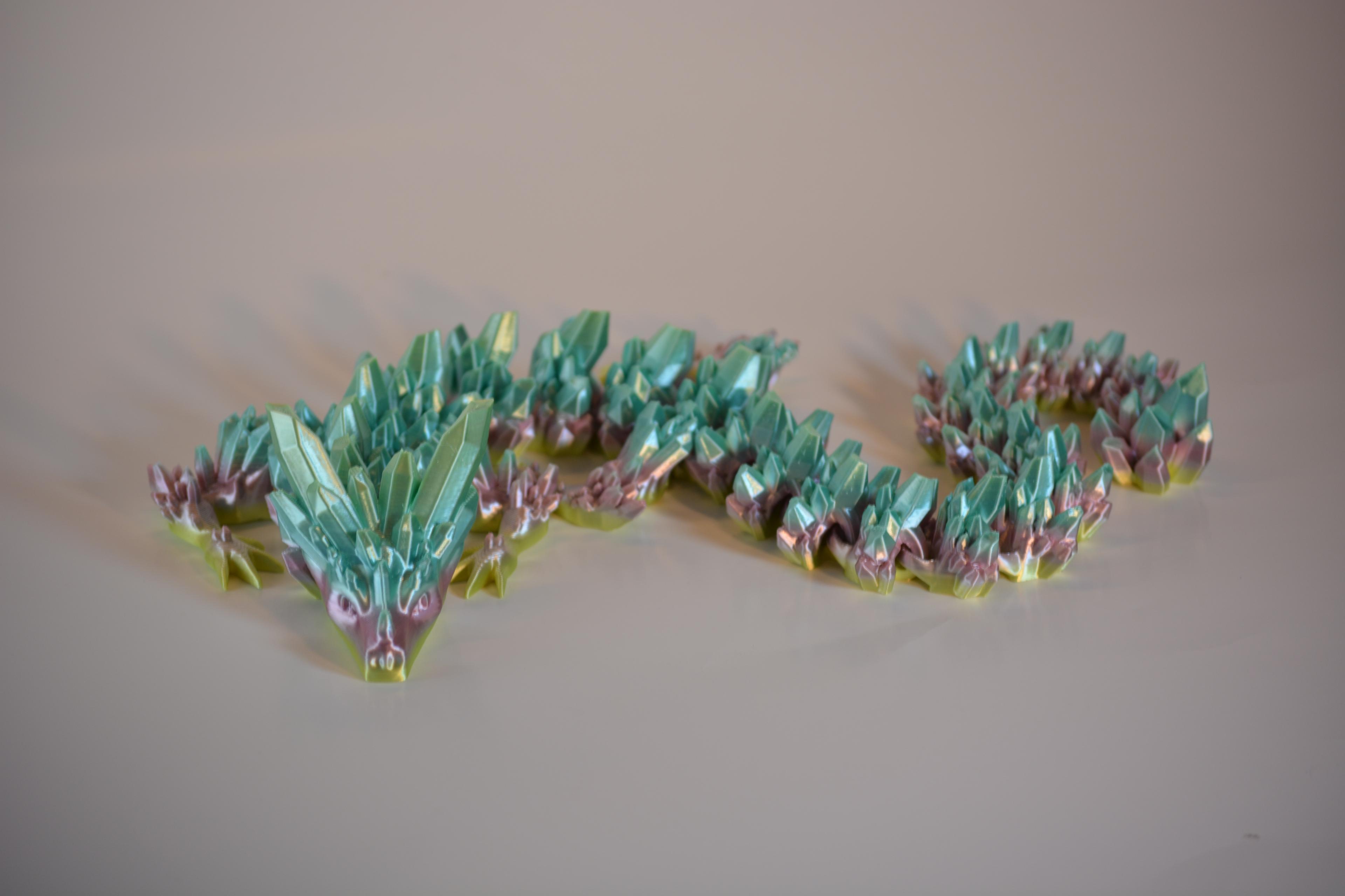 Crystal Dragon - Articulated Dragon 3d model