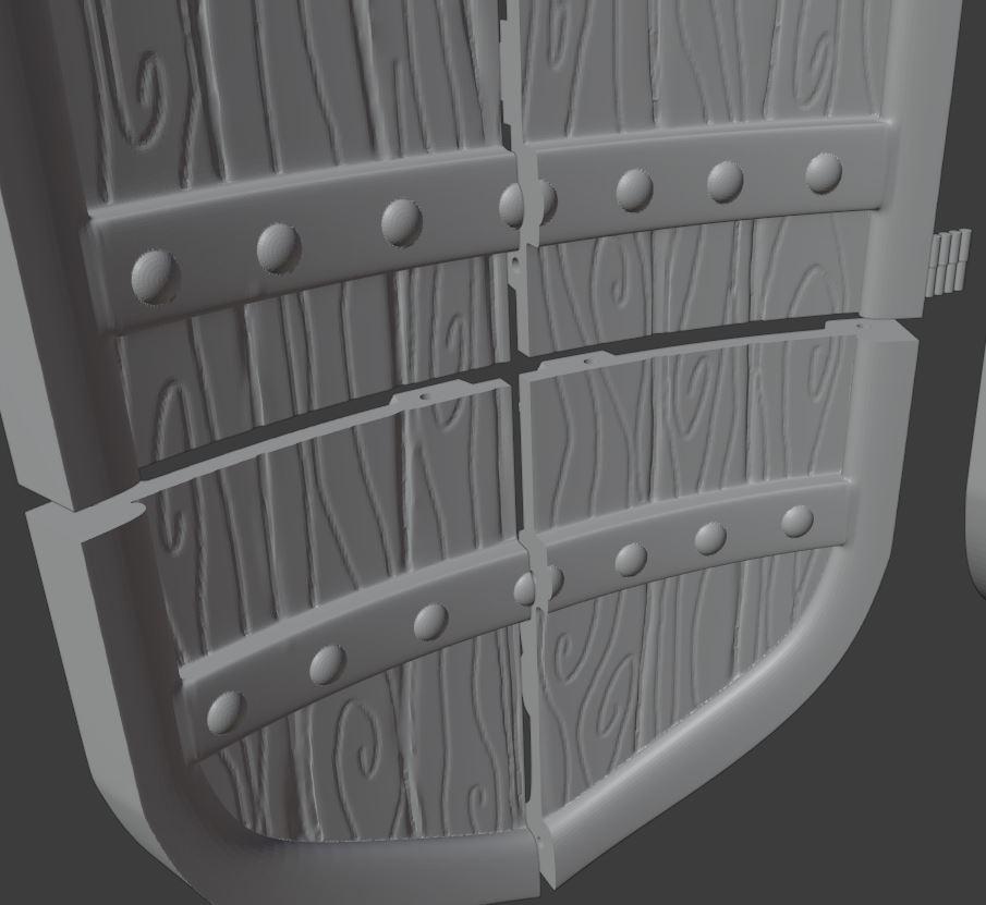 SEA BREEZE SHIELD FROM ZELDA WIND WAKER AND TEARS OF THE KINGDOM 3d model