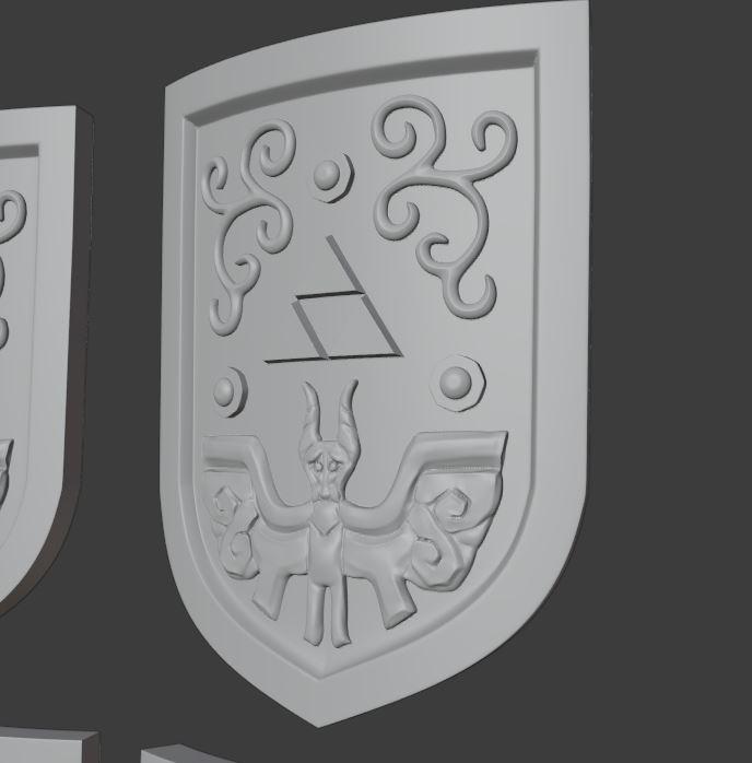 SEA BREEZE SHIELD FROM ZELDA WIND WAKER AND TEARS OF THE KINGDOM 3d model