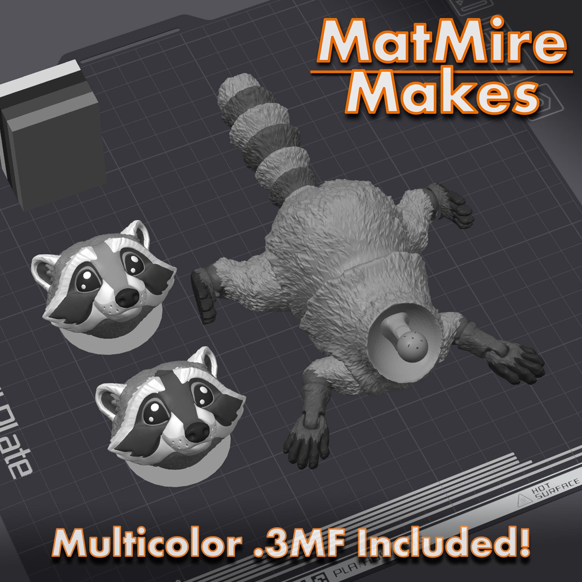 Raccoon - Articulated Figure 3d model