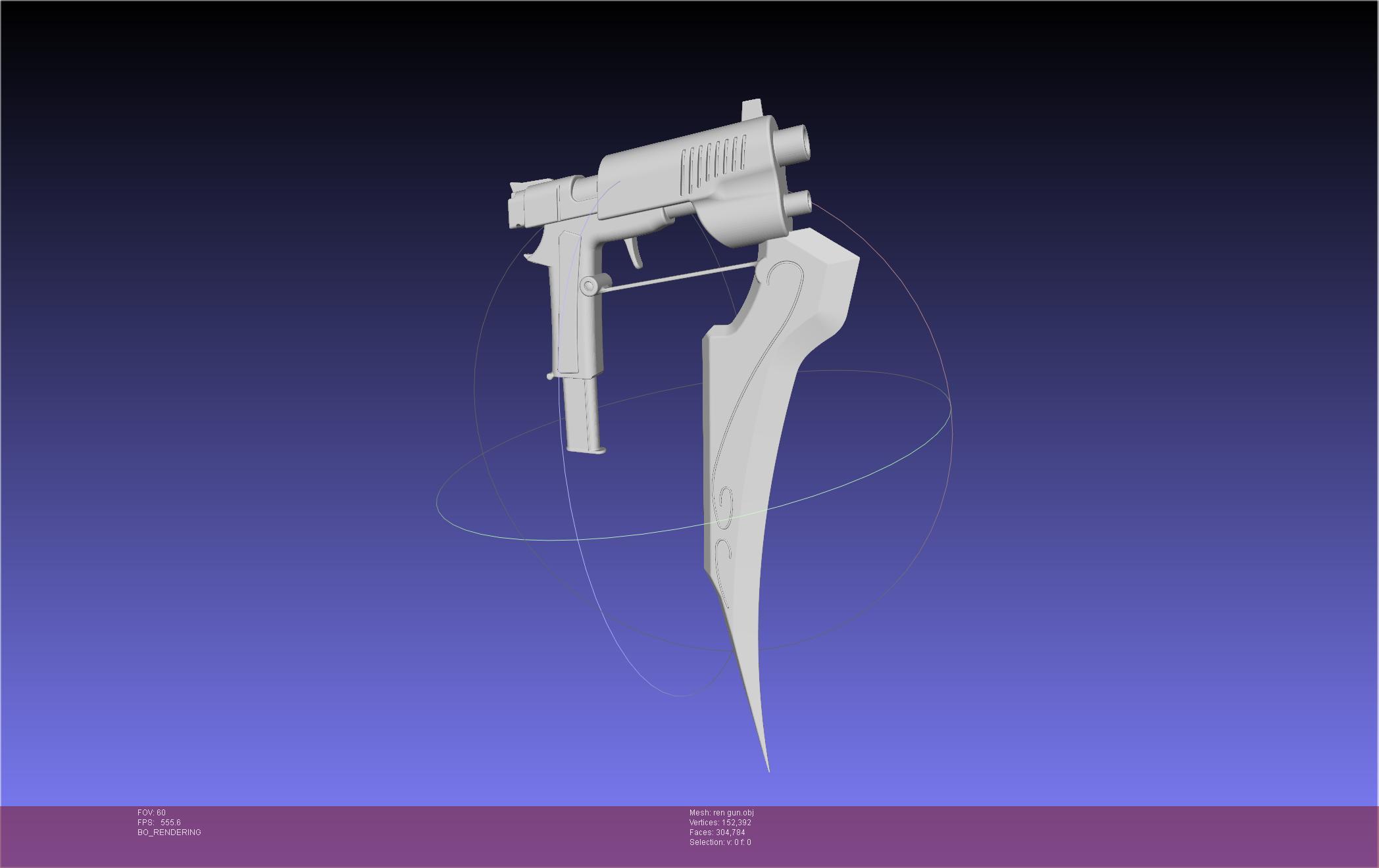 RWBY Ren Gun Basic Model 3d model