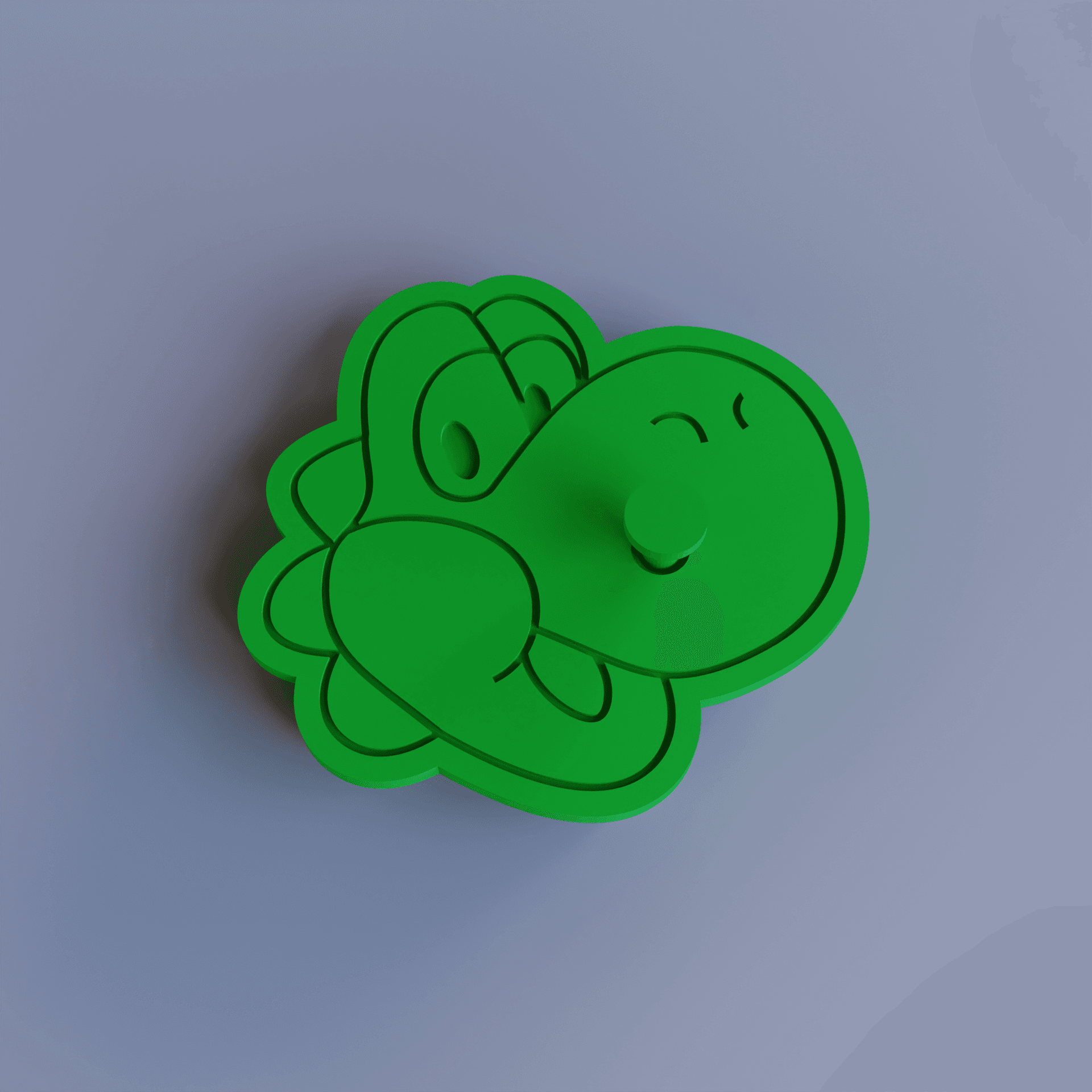 Super Mario Yoshi - cookie cutter 3d model