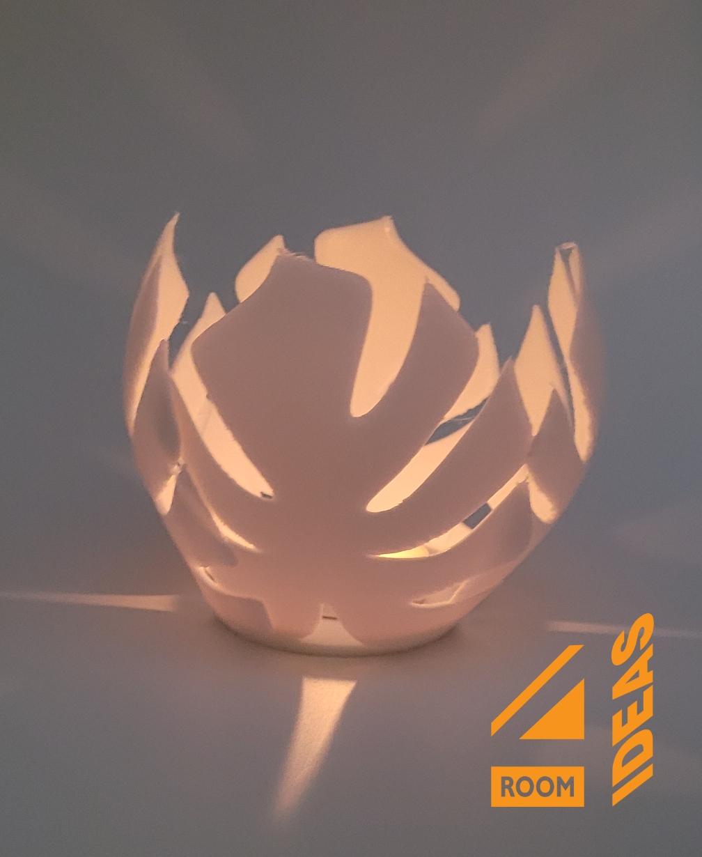 Monstera Candle Holder 3d model