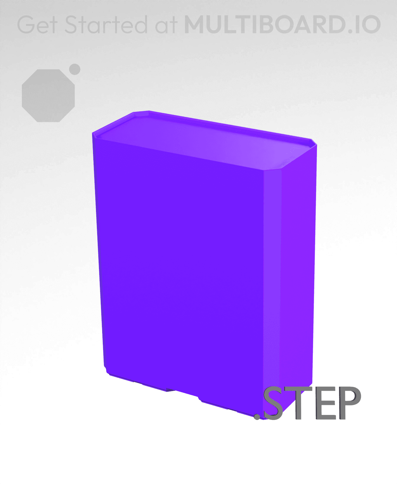 2x1x2·5 - Multibin Insert - STEP Remixing File 3d model