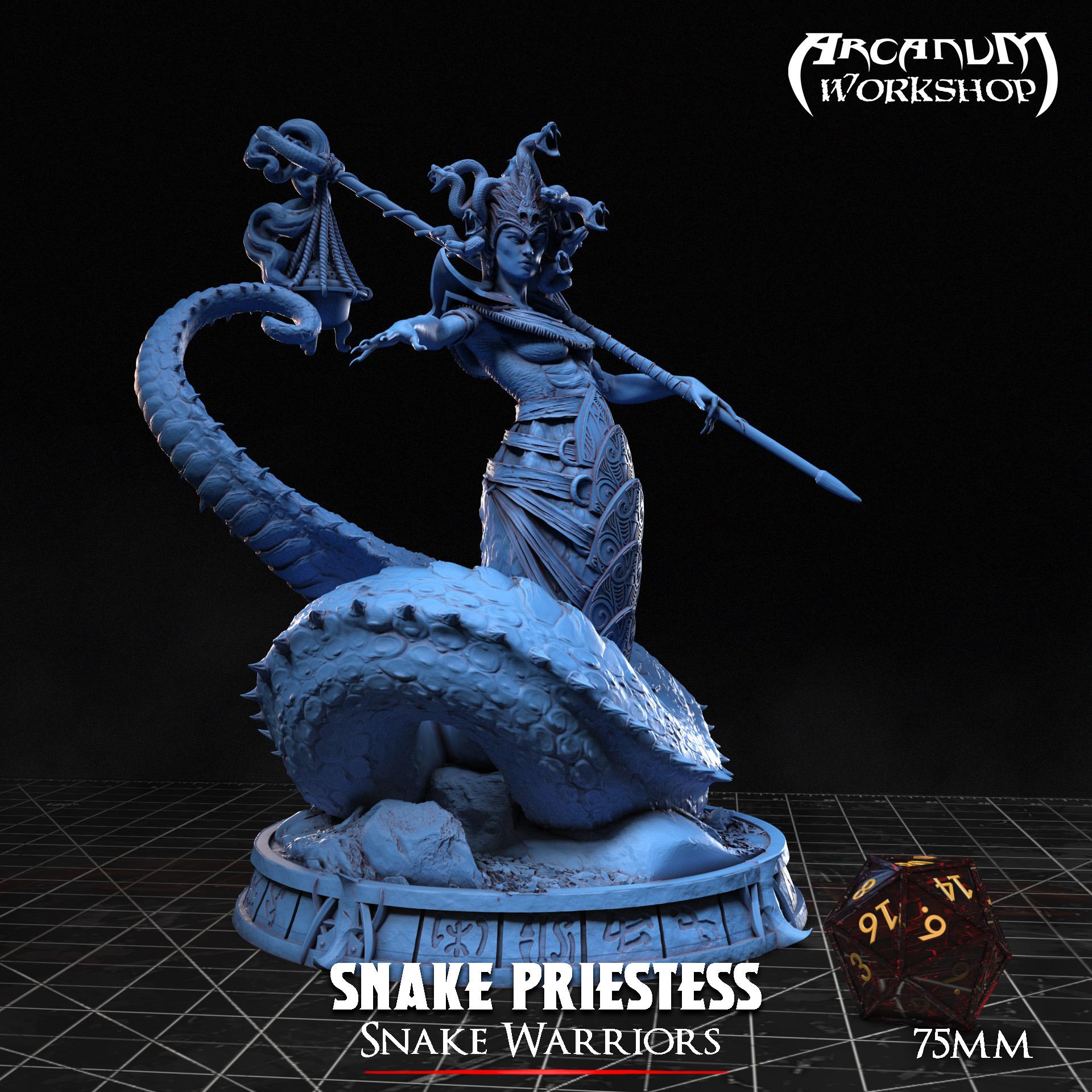 The Priestess Snake (75mm) 3d model