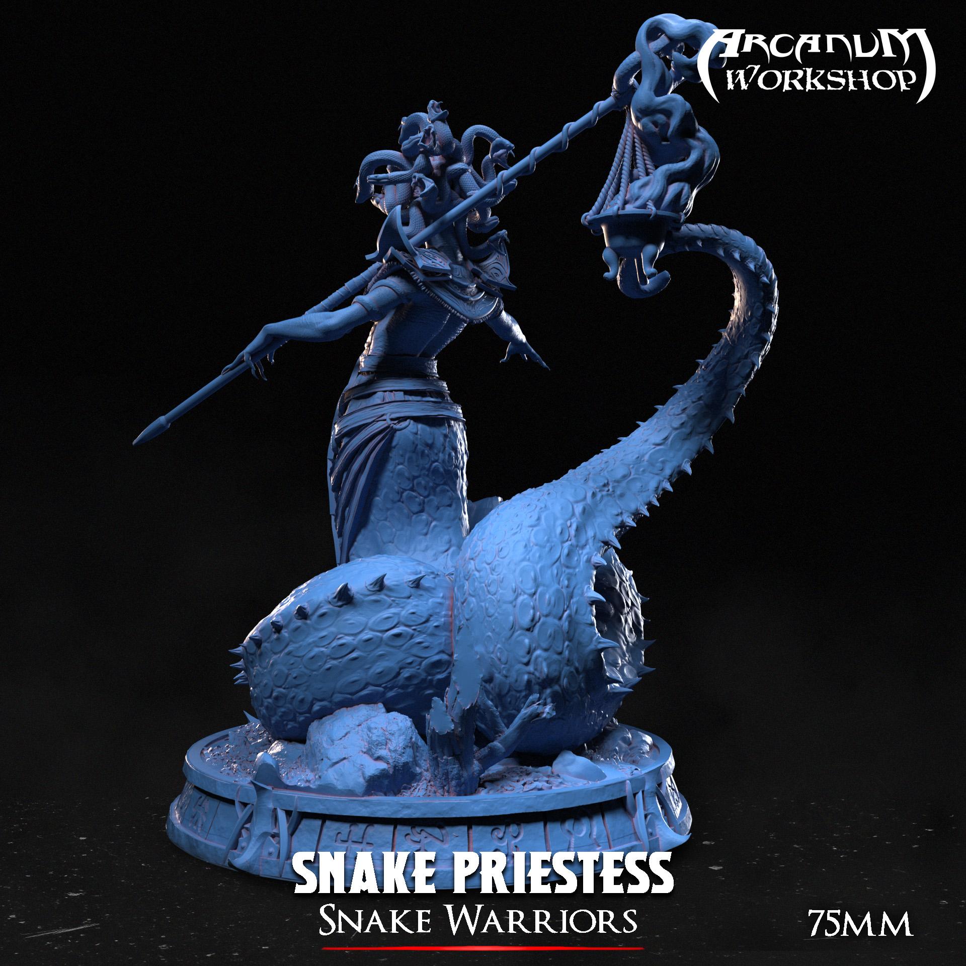 The Priestess Snake (75mm) 3d model