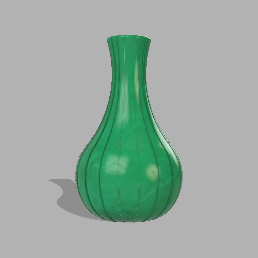 Bulbous Flower Vase 3d model