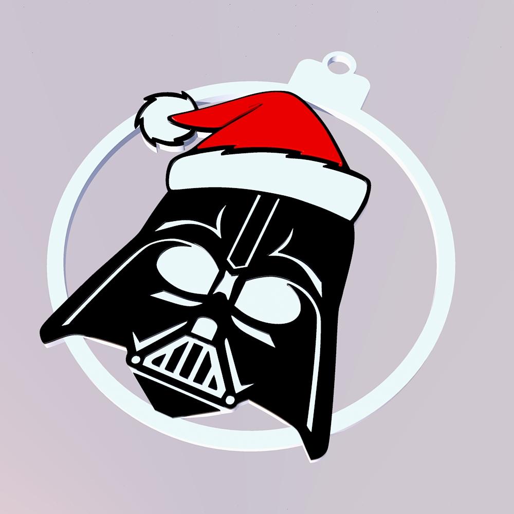 Darth Vader Christmas Tree Decoration Upgraded 3d model