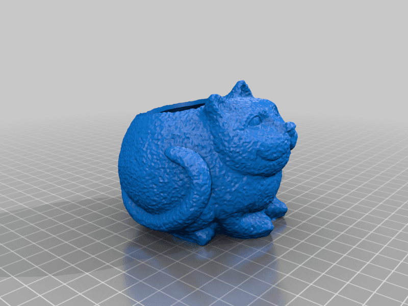 Fat Cat bowl/planter 3d model