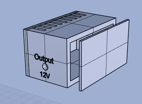 Fonte de Alimentação AC110V -> DC12V 3d model