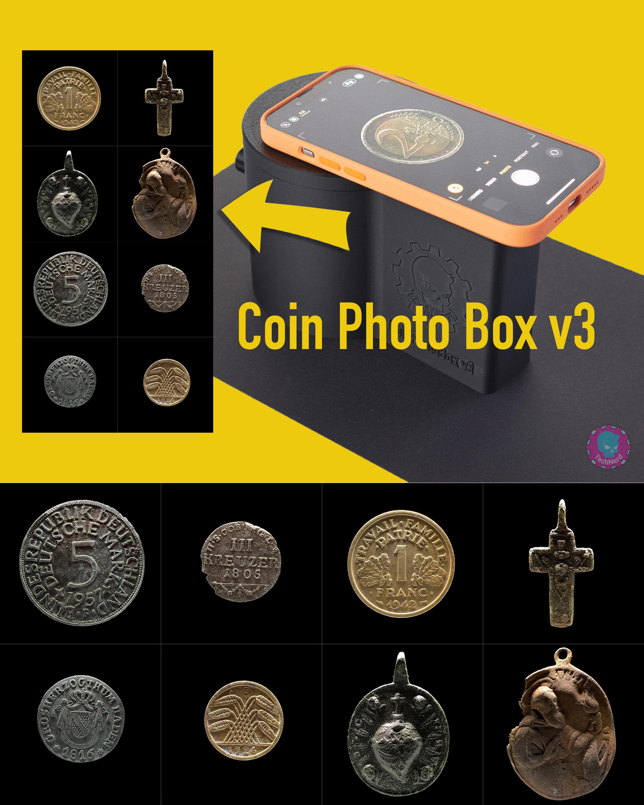 Coin Photo Box for Smartphones 3d model