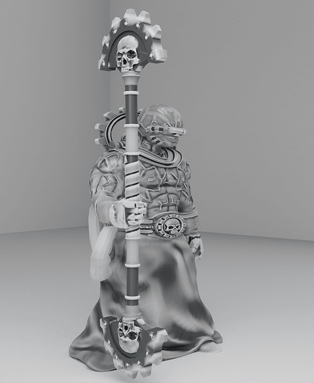 Adeptus mechanicus - Fulgurite electro priest warrior 1 W40K 3d model